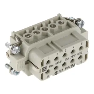 Detailaufnahme HARTING 09200102812 Buchseneinsatz (F) Han 10A-BU-S