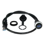 Detailaufnahme EATON Einbaubuchse für USB 3.0 107412