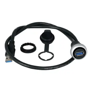 Detailaufnahme EATON Einbaubuchse für USB 3.0 107412