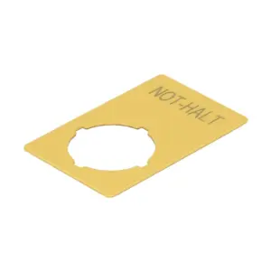 Detailaufnahme EATON Schild NOT-HALT M22-XZK1-D99