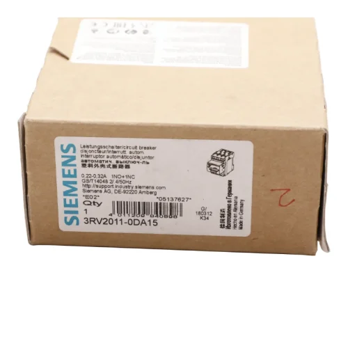 Siemens 3RV2011-0DA15 Motorschutzschalter, 0,22–0,32 A, 1S+1Ö