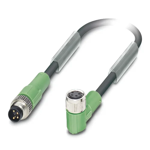 Phoenix Contact SAC-4P-M 8MS/1,5-PUR/M 8FR Sensor-/Aktor-Kabel, 1,5 m, M8 Stecker gerade/Buchse gewinkelt, 4-polig, 1682207